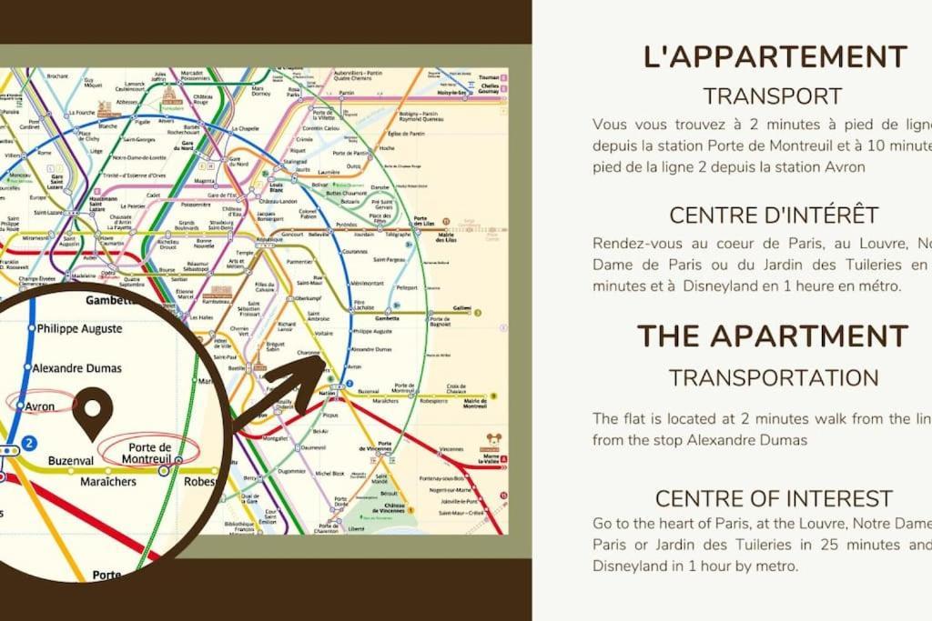 31.Appart 8Pers#3 Bedroom #Pere Lachaise #Nation ปารีส ภายนอก รูปภาพ